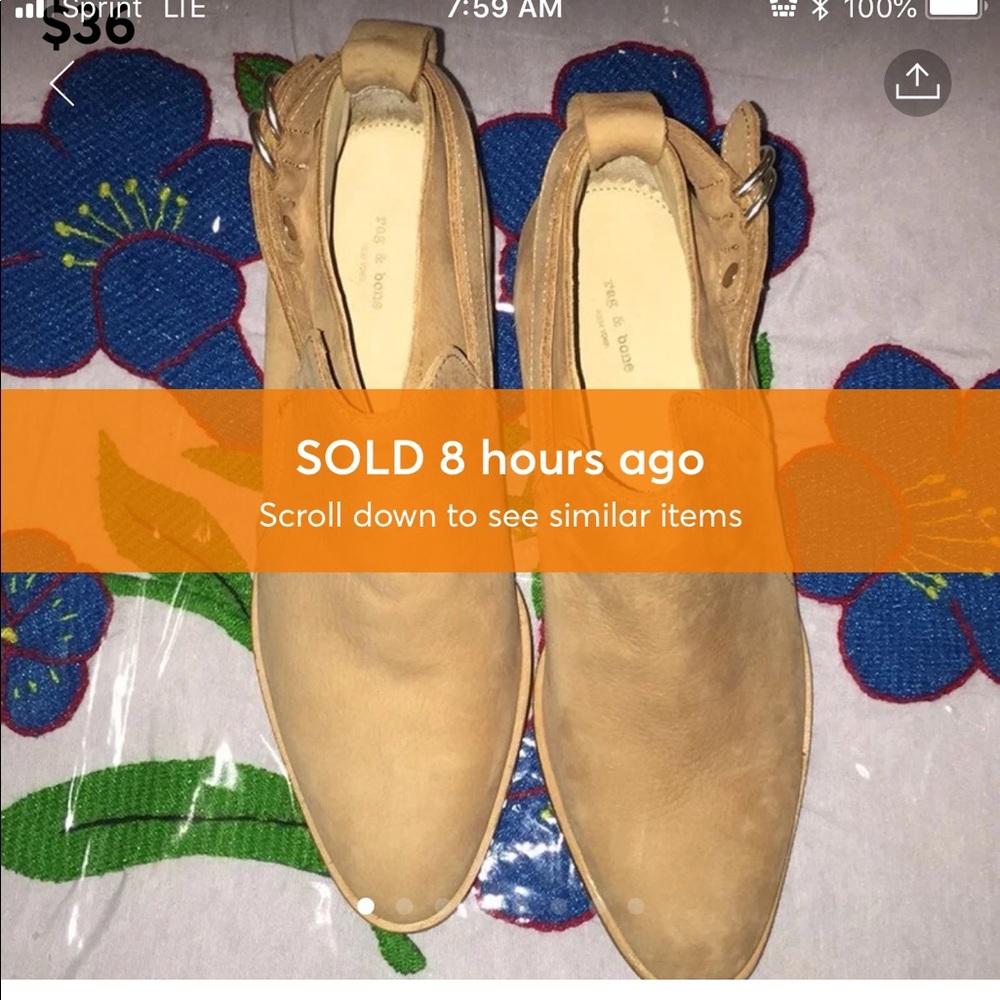 Rag and bone ankle booties   SOLD